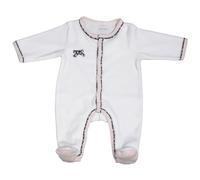 Pyjama bébé à manches longues en velours - miss fleur de lune blanc 3M(60CM)