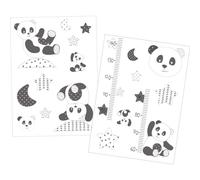 Stickers muraux 70x50cm en Adhésif gris gris TU