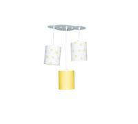 Sauthon Suspension Lumineuse Trio pluche et Pompon