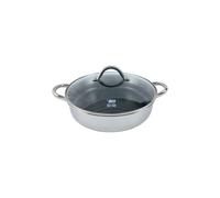 Sautoir 28 cm en inox 18/10 avec couvercle Relief Evolution Elo