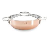 De Buyer – Sautoir bombé PRIMA MATERA en cuivre avec anse et couvercle en inox Ø 28 cm