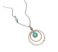 Sautoir kariri amazonite argent 925