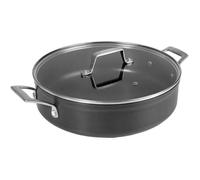 Sautoir - LACOR - 24 cm - Aluminium anodisé - Couvercle en verre - Poignées en inox