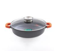 Sautoir noir 36cm revêtement céramique - "RobuCook"