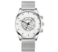 SAUTRV Ceinture Cool Dial Mesh Mode Digital Layer Quartz Multi Watch Littéral Hommes Montre Photo Montres pour Femmes, D, taille unique