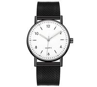 SAUTRV Montre lumineuse pour femme en acier inoxydable avec cadran haut de gamme à quartz pour les loisirs montre parlante pour femme, F, taille unique