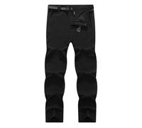 SAUTRV Pantalon de ski imperméable pour homme - Pantalon de randonnée en softshell résistant à l'eau Pantalon d'alpinisme Pantalon de ski avec fermeture éclair Pantalon imperméable pour homme Pantalon