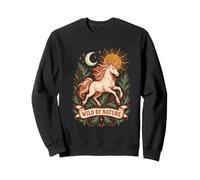 Sauvage par Nature - Cadeau Licorne Arc-en-Ciel Sweatshirt