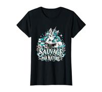 Sauvage par Nature - Cadeau Licorne Arc-en-Ciel T-Shirt