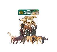 Sauvage République Girafe, Hippo, Lion, Guépard, Eléphant, Warthog Animaux Africains Polybag, 6 Pièces