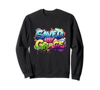 Sauvé par Grace - Christian Graffiti Street Art Sweatshirt