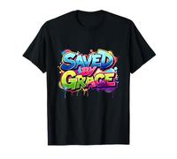 Sauvé par Grace - Christian Graffiti Street Art T-Shirt