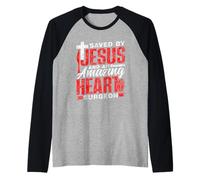 Sauvé par Jésus Et Incroyable Chirurgien Cardiaque Patient Manche Raglan