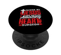 Sauvé par Jésus Et Incroyable Chirurgien Cardiaque Patient PopSockets PopGrip Adhésif