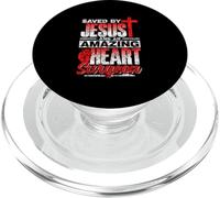 Sauvé par Jésus Et Incroyable Chirurgien Cardiaque Patient PopSockets PopGrip pour MagSafe