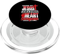 Sauvé par Jésus Et Incroyable Chirurgien Cardiaque Patient PopSockets PopGrip pour MagSafe