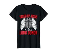 Sauvé par Jésus et Un destinataire du poumon donneur pulmonaire T-Shirt Graphique avec Valeur