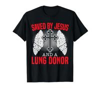 Sauvé par Jésus et Un destinataire du poumon donneur pulmonaire T-Shirt Graphique avec Valeur