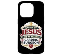 Sauvé par Jésus et Un Incroyable Chirurgien Cardiaque Chrétien Dieu Coque pour iPhone 15 Pro