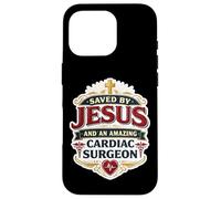 Sauvé par Jésus et Un Incroyable Chirurgien Cardiaque Chrétien Dieu Coque pour iPhone 16 Pro