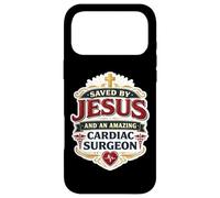 Sauvé par Jésus et Un Incroyable Chirurgien Cardiaque Chrétien Dieu Coque pour iPhone 17 Pro Max