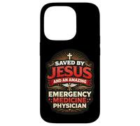 Sauvé par Jésus et Un Incroyable médecin d'urgence Coque pour iPhone 14 Pro