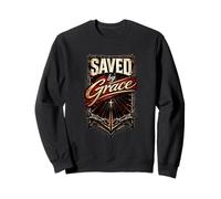 Sauvé par la grâce (Éphésiens 2:8) Christian Redemption Design Sweatshirt