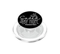 Sauvé par l'espoir Romains 8:24 Citation Inspirante PopSockets PopGrip pour MagSafe