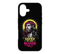 Sauvé par Son Sang Jésus-Christ Couronne d'épines chrétienne Coque pour iPhone 17