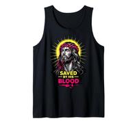 Sauvé par Son Sang Jésus-Christ Couronne d'épines chrétienne Débardeur