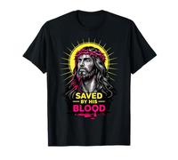 Sauvé par Son Sang Jésus-Christ Couronne d'épines chrétienne T-Shirt