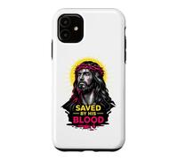 Sauvé par Son Sang Jésus-Christ Redemption Art de Foi Moderne Coque pour iPhone 11