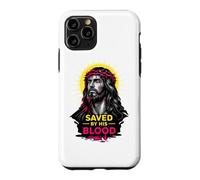 Sauvé par Son Sang Jésus-Christ Redemption Art de Foi Moderne Coque pour iPhone 11 Pro