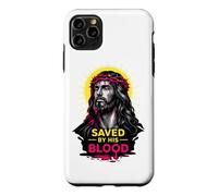 Sauvé par Son Sang Jésus-Christ Redemption Art de Foi Moderne Coque pour iPhone 11 Pro Max