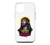 Sauvé par Son Sang Jésus-Christ Redemption Art de Foi Moderne Coque pour iPhone 12/12 Pro