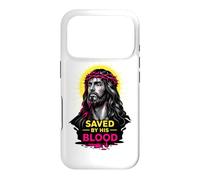 Sauvé par Son Sang Jésus-Christ Redemption Art de Foi Moderne Coque pour iPhone 17 Pro