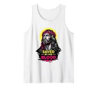 Sauvé par Son Sang Jésus-Christ Redemption Art de Foi Moderne Débardeur