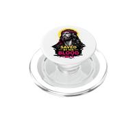 Sauvé par Son Sang Jésus-Christ Redemption Art de Foi Moderne PopSockets PopGrip pour MagSafe