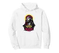 Sauvé par Son Sang Jésus-Christ Redemption Art de Foi Moderne Sweat à Capuche