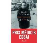 Sauve qui peut la vie - Prix Médicis essai 2015