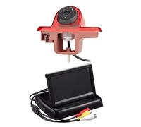 Sauvegarde Caméra Recul pour Combo 2001-2011 pour Vauxhall pour Vivaro 2001-2014 HD CCD Feu Stop Vue Arrière Caméra De Recul(Foldable Screen)