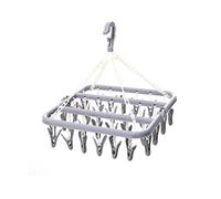 Sauvegarde de Sauvegarde de vêtements Séchante, Cintre sous-vêtements Pliables avec 32 Clips, Organisateur blanchisserie à économie d'espace pour Les Soutiens-Gorge séchage, la Lingerie, Les