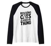 Sauver des Chats, C'est Un Peu Mon Truc pour Les Amoureux des Chats Manche Raglan