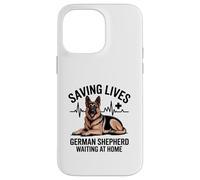 Sauver des Vies Berger Allemand Qui Attend à la Maison Coque pour iPhone 14 Pro Max