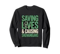 Sauver des Vies et Causer Une infirmière Shenanigans Sweatshirt