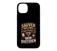 Sauver des Vies Et Lever Les Yeux Au Ciel Mon Quotidien Coque pour iPhone 14 Plus
