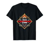Sauver des Vies Héros de Pompier T-Shirt