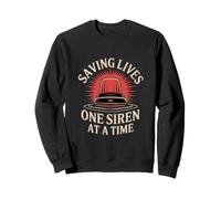 Sauver des vies Une sirène à la fois Chauffeur d'ambulance Sweatshirt