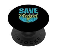 Sauver La Planète Terre Mondial Changement Climatique PopSockets PopGrip Adhésif