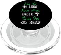 Sauver Les Abeilles Planter des Arbres Nettoyer nos Mers PopSockets PopGrip pour MagSafe